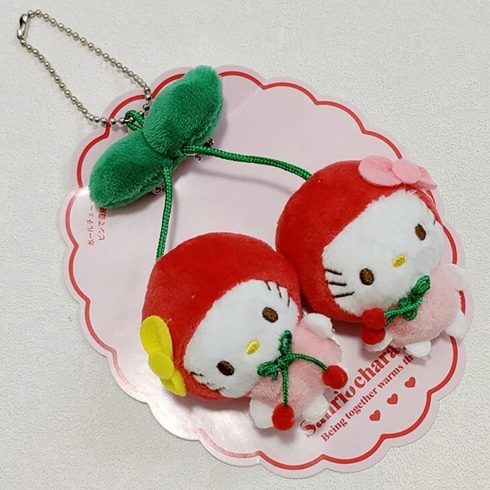 Sanrio Hello Kitty Cherry Keychain Plush